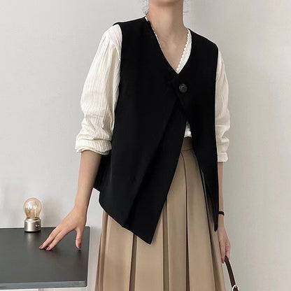 Double-breasted suit vest