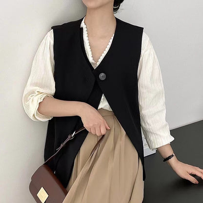 Double-breasted suit vest