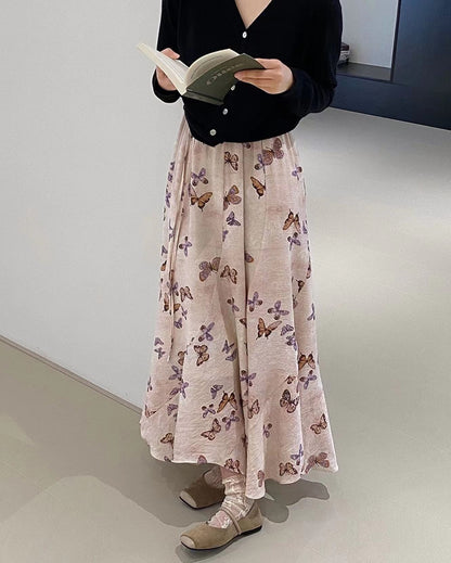 蝴蝶印花裙