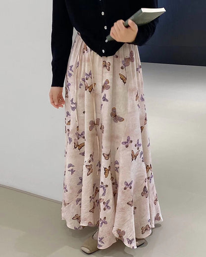 蝴蝶印花裙