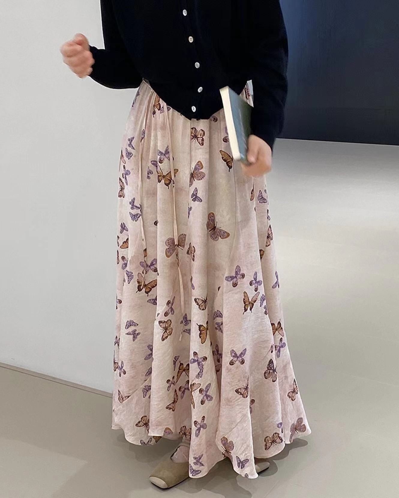 蝴蝶印花裙