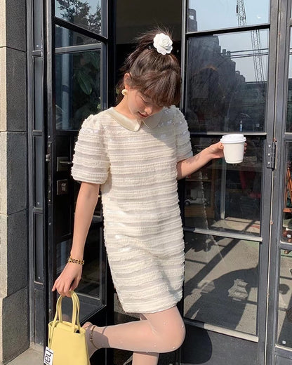 Sequined Babydoll Dress