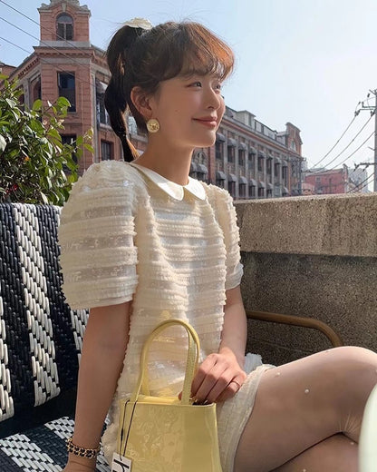 Sequined Babydoll Dress