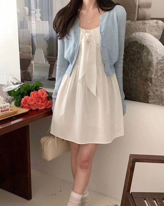 Bowknot Strap Jumpsuit Dress