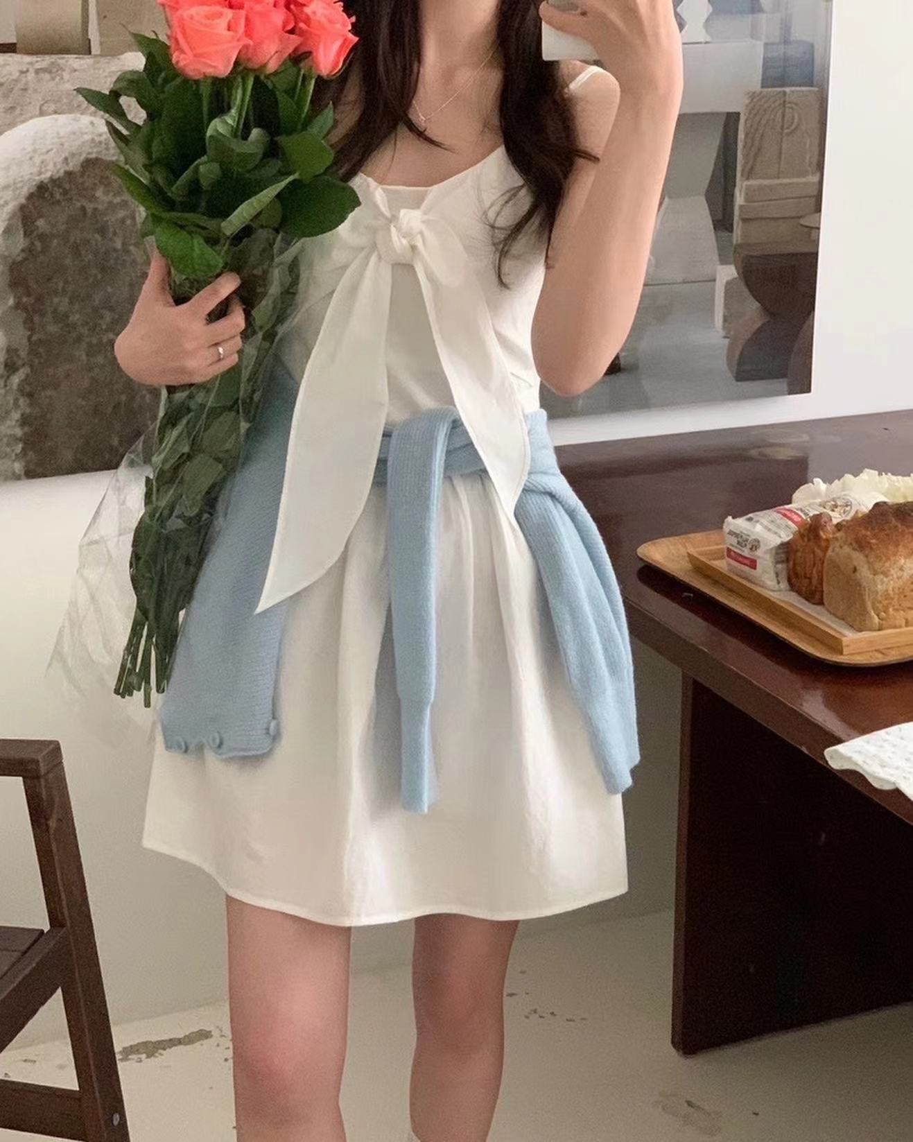 Bowknot Strap Jumpsuit Dress