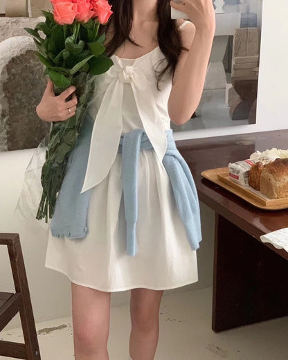 Bowknot Strap Jumpsuit Dress