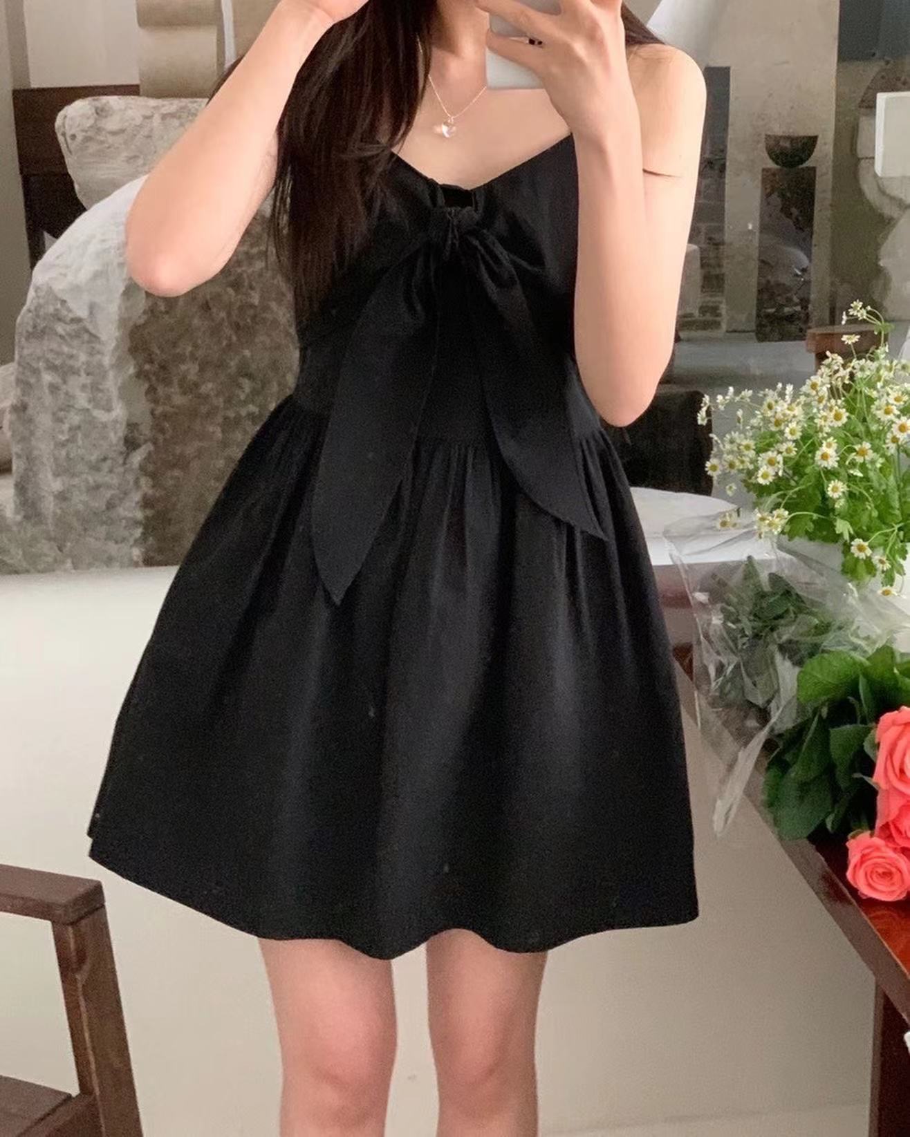 Bowknot Strap Jumpsuit Dress