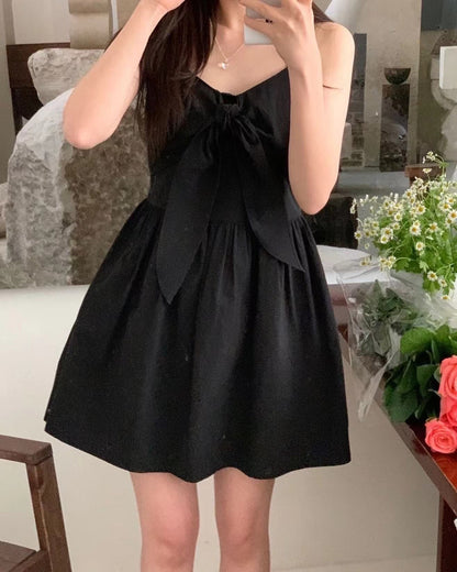 Bowknot Strap Jumpsuit Dress