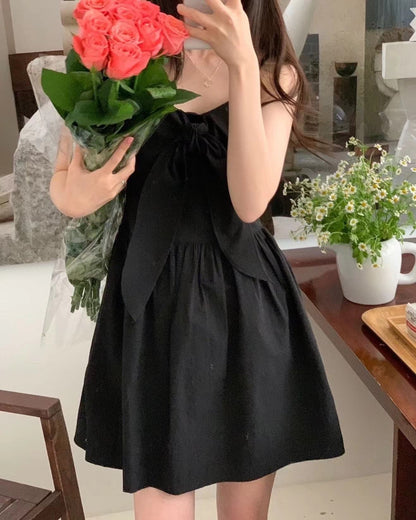 Bowknot Strap Jumpsuit Dress