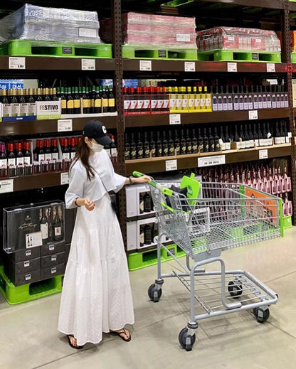 蕾絲鏤空半身裙