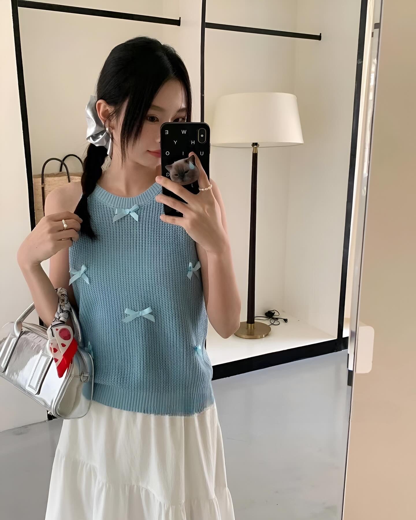 Halter Neck Bow Tie Vest