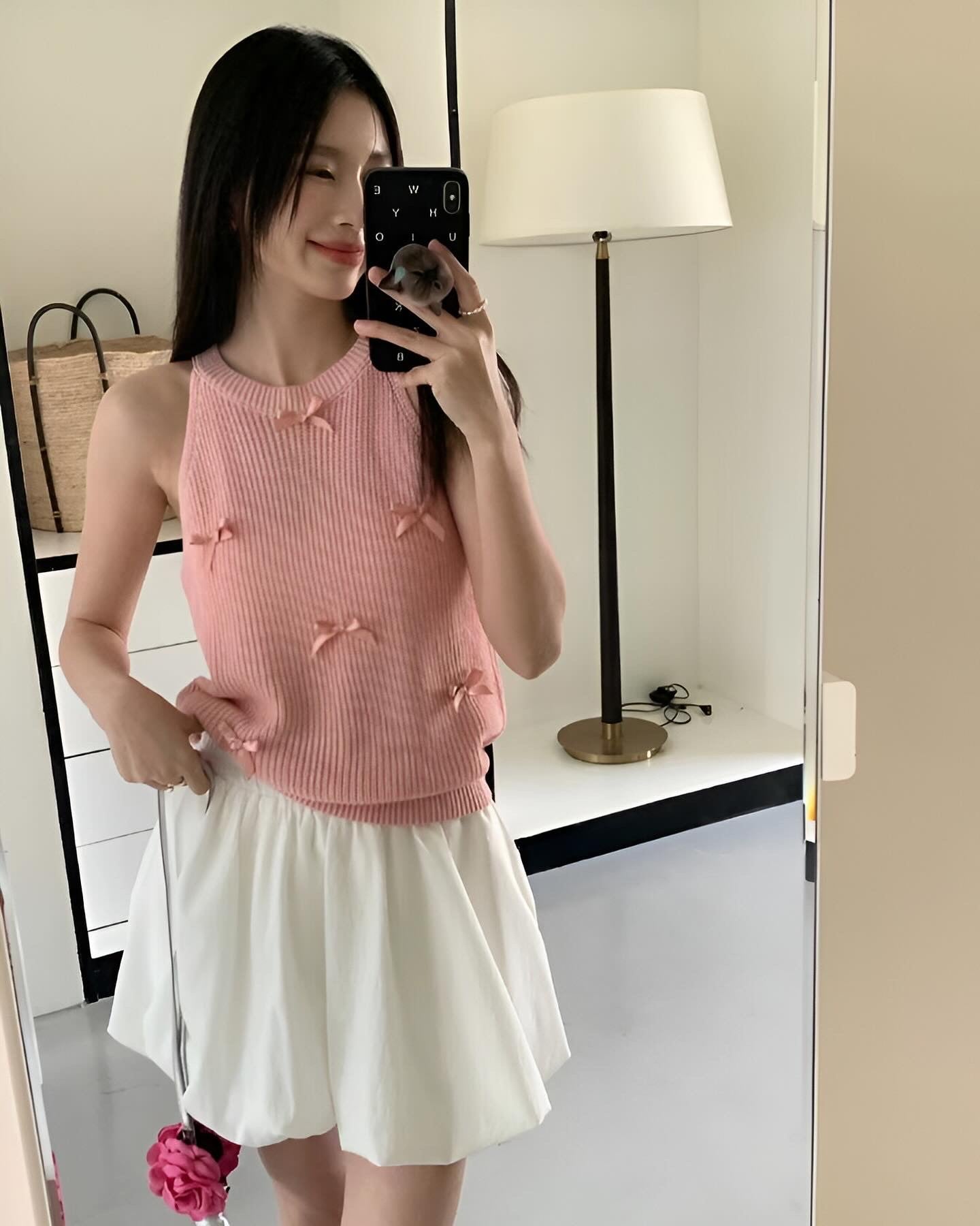 Halter Neck Bow Tie Vest