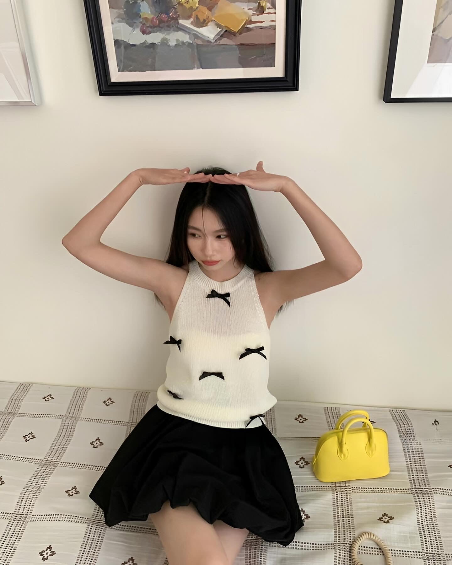 Halter Neck Bow Tie Vest