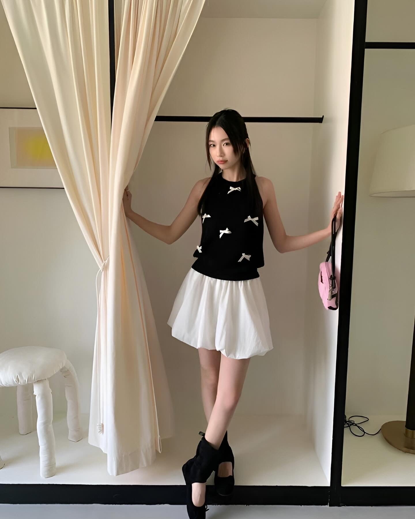 Halter Neck Bow Tie Vest