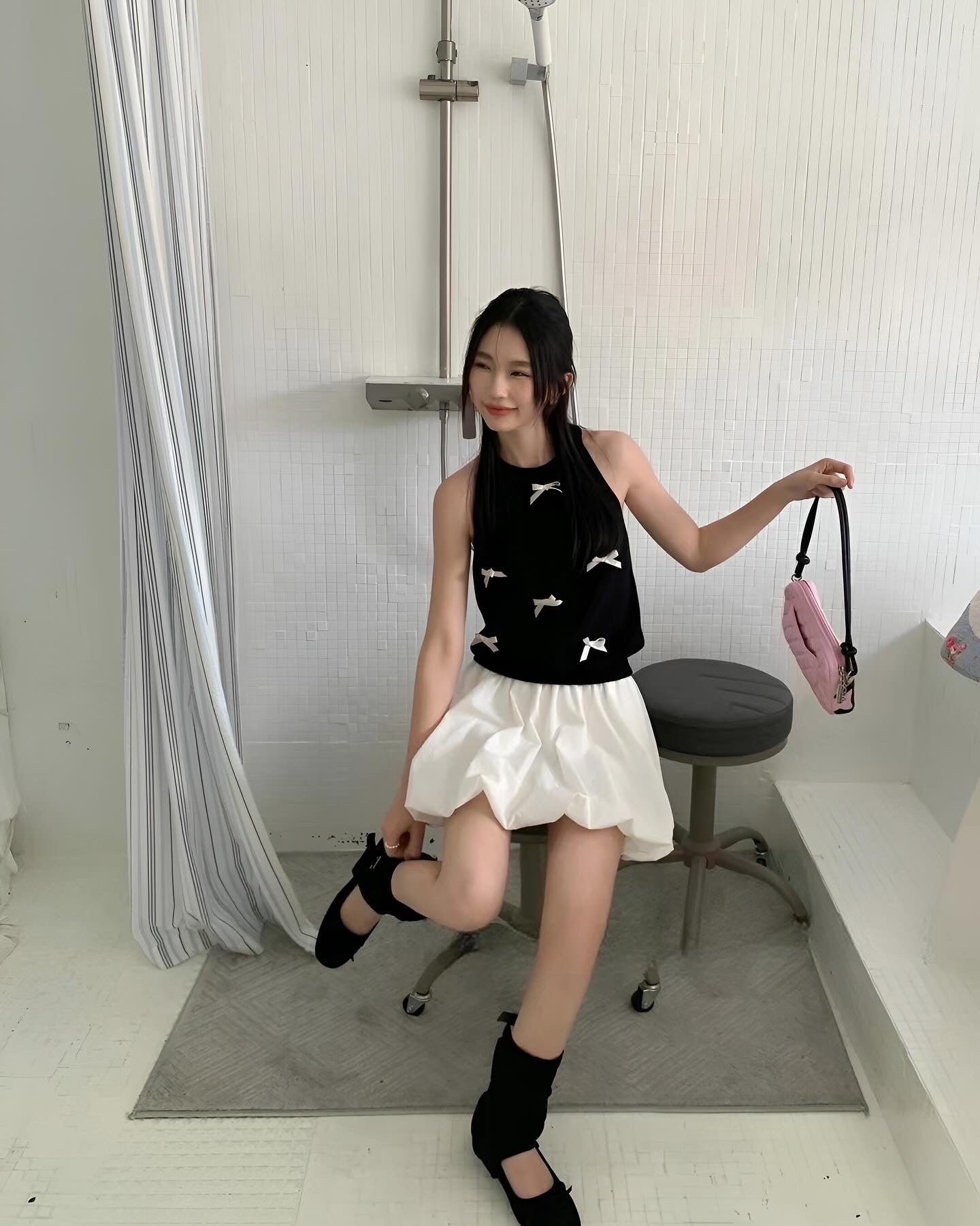 Halter Neck Bow Tie Vest