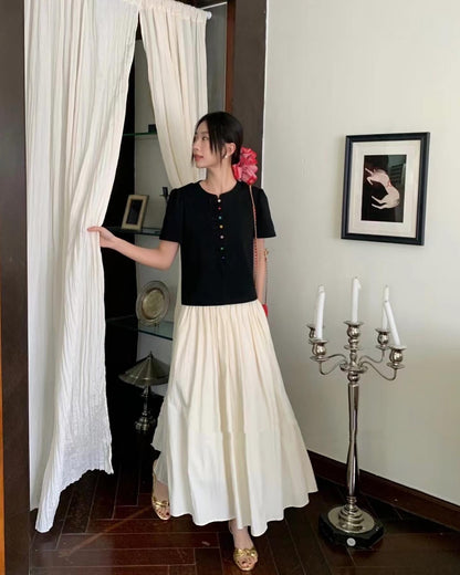 Rainbow Button T-shirt