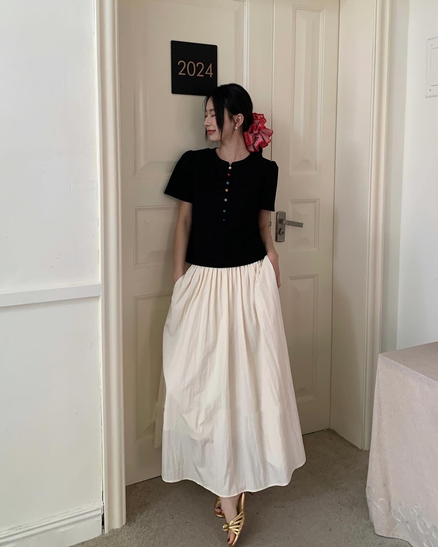 Rainbow Button T-shirt