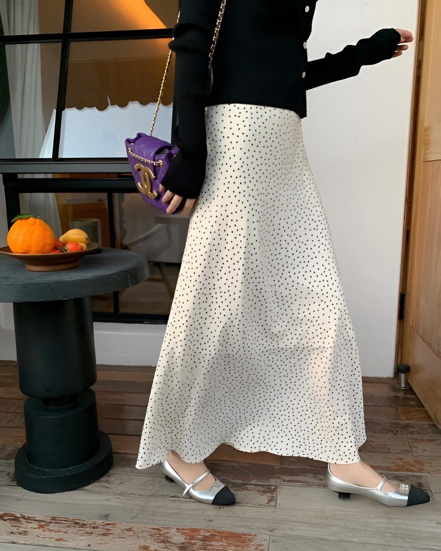 Polka Dot Midi Dress