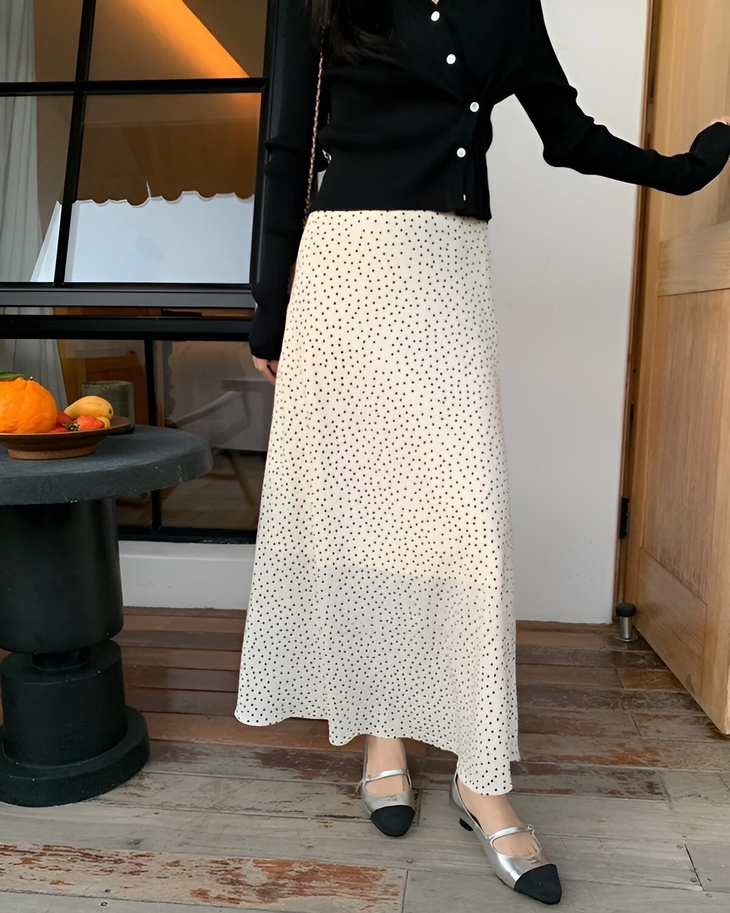 Polka Dot Midi Dress