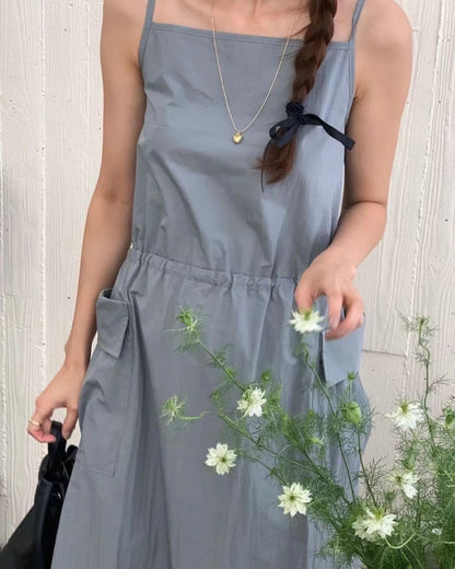 サスペンダーオーバーオールワンピース