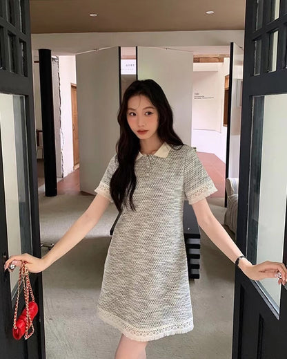 レーストリムポロワンピース