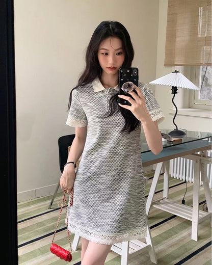 レーストリムポロワンピース