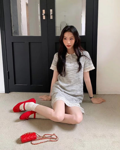 レーストリムポロワンピース