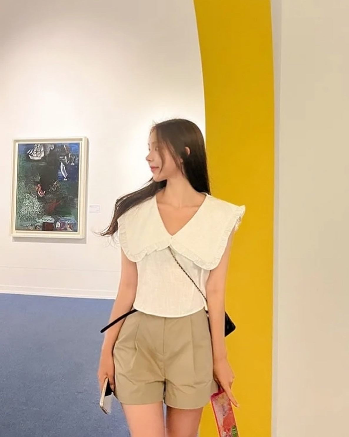 Peter Pan Collar Sleeveless Top