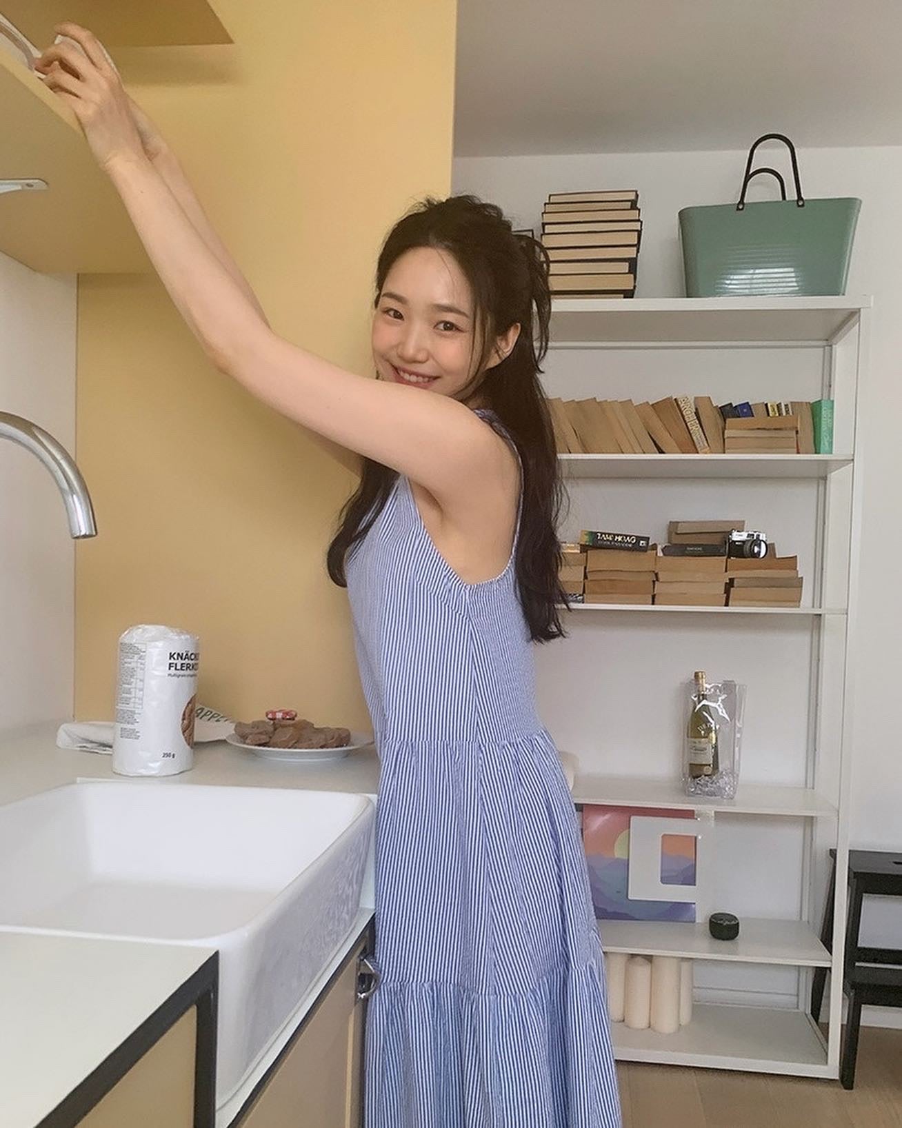 拼接皺摺背心裙