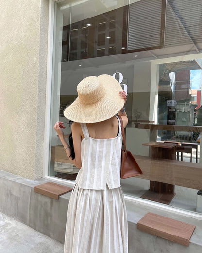 Striped Tank Top + Skirt Set