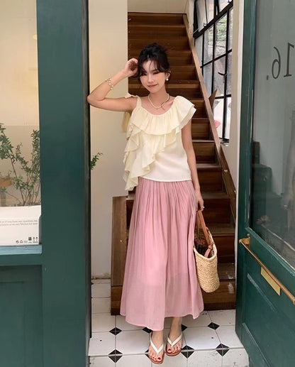 Irregular Ruffle Blouse