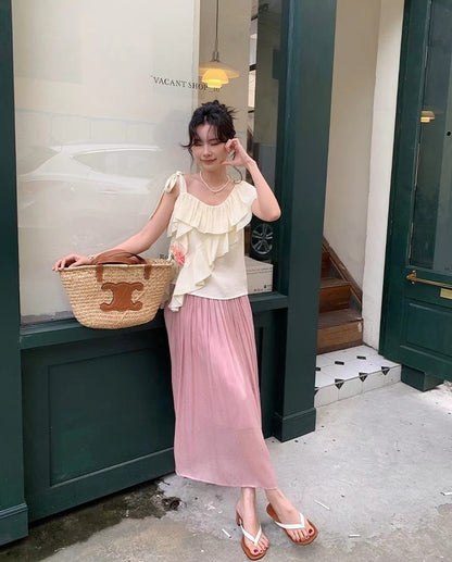 Irregular Ruffle Blouse