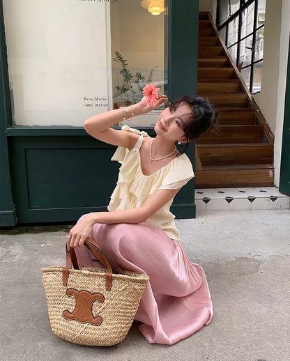 Irregular Ruffle Blouse