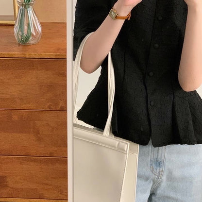 ジャカード模様のトップス