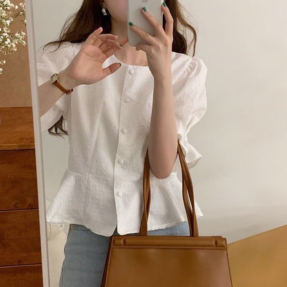 ジャカード模様のトップス