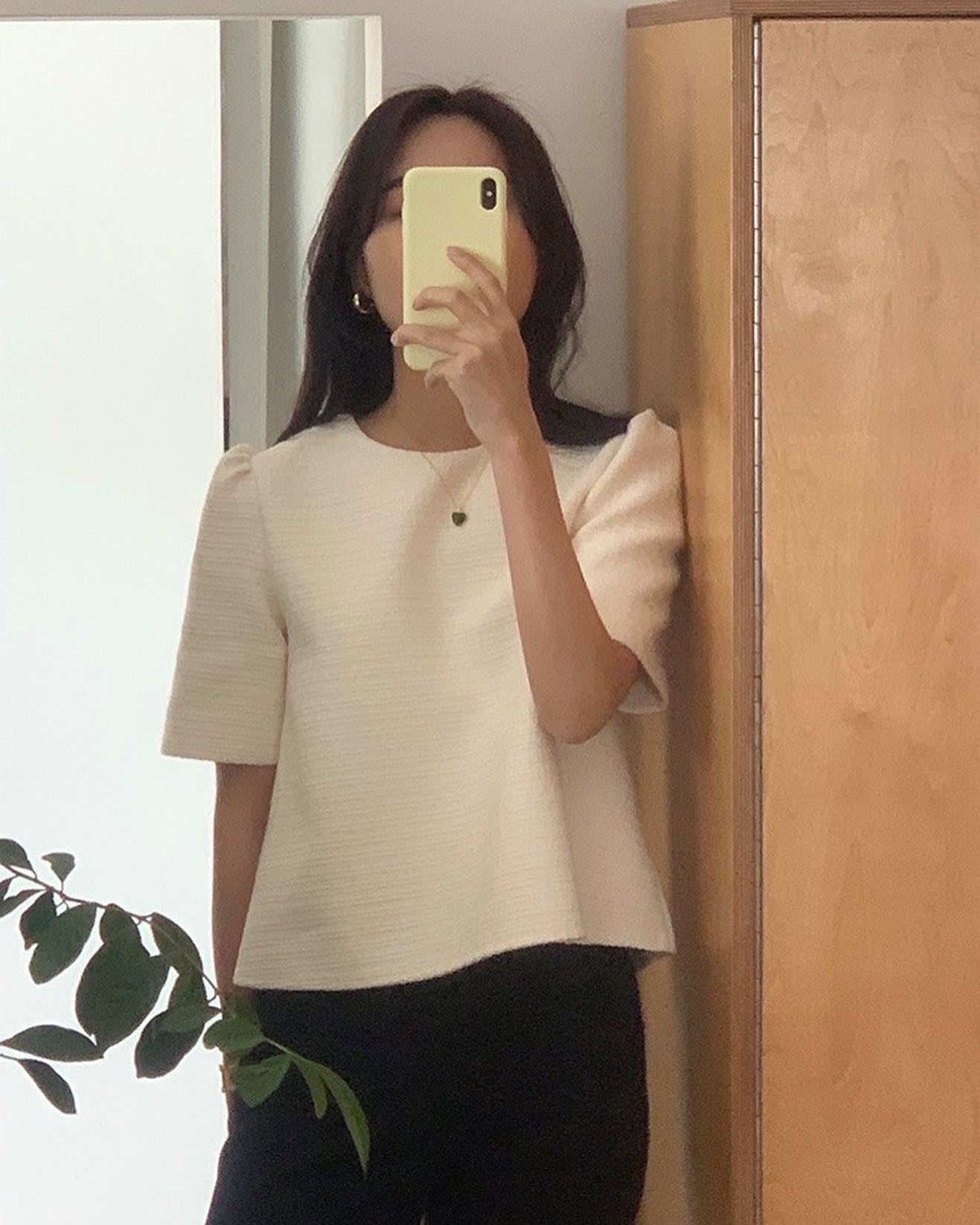 圓領小香風上衣