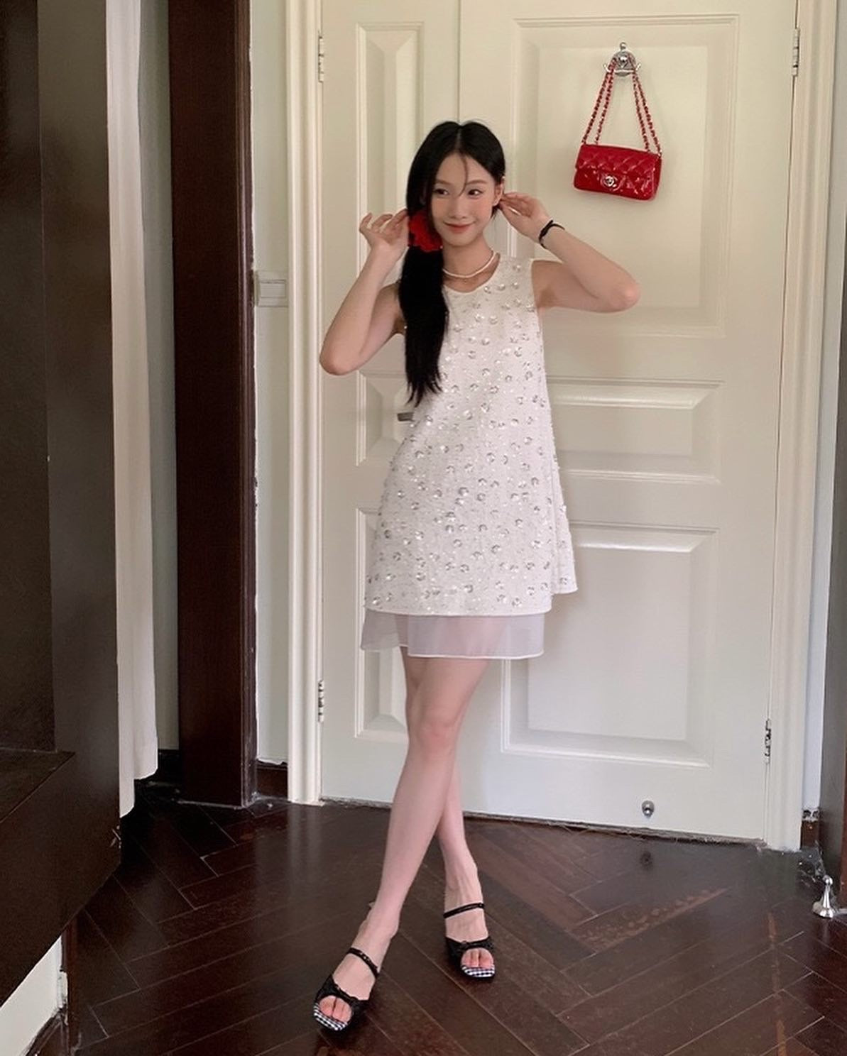 Heavy Embellished Sequin Vest Dress