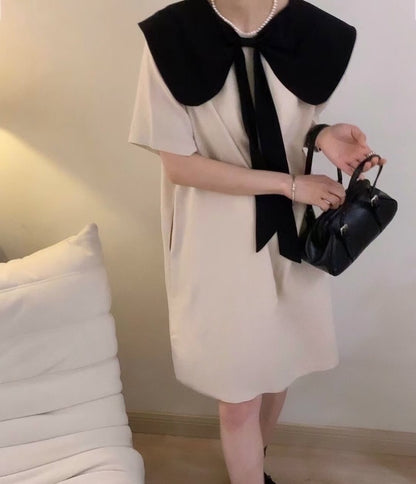 Bow Tie Doll Collar Dress