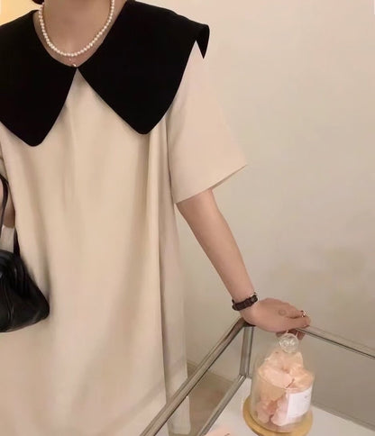 Bow Tie Doll Collar Dress