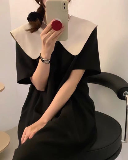 Bow Tie Doll Collar Dress