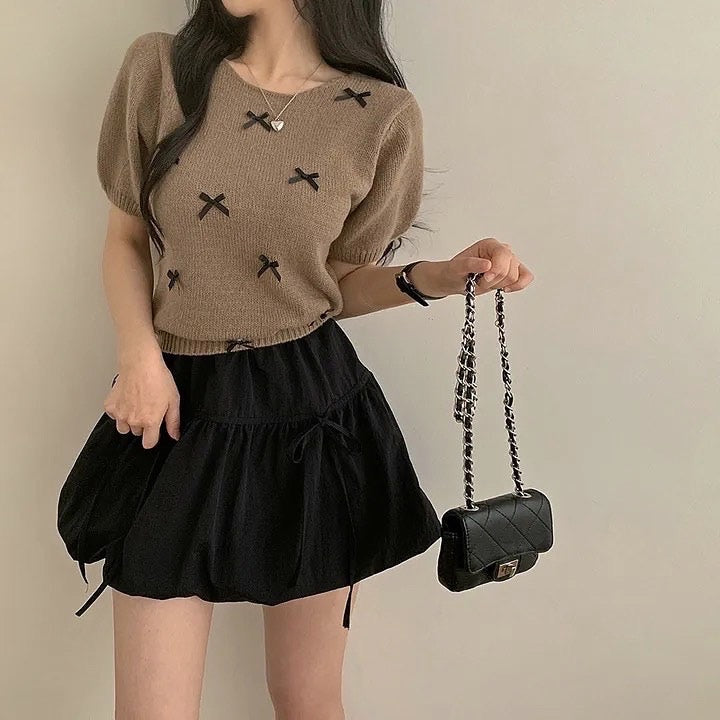 Butterfly Bow Bubble Skirt