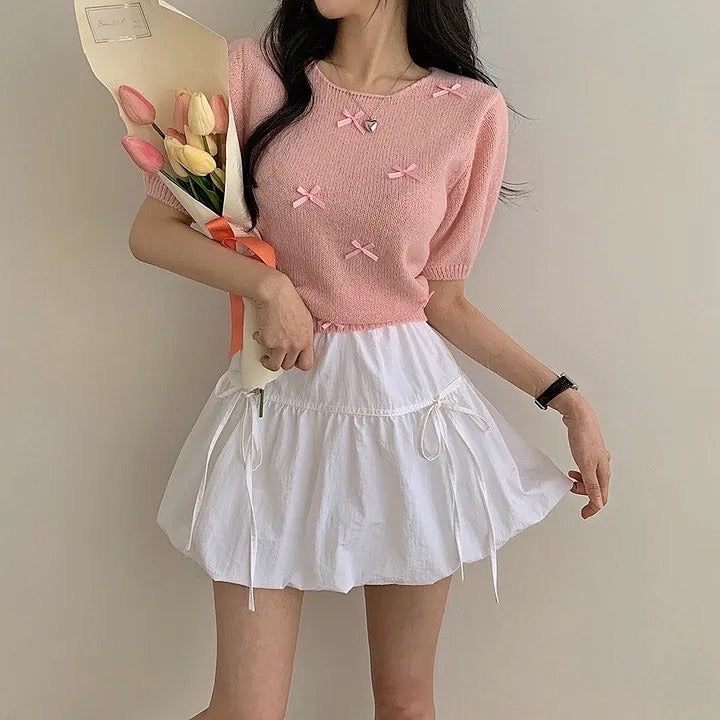 Butterfly Bow Bubble Skirt