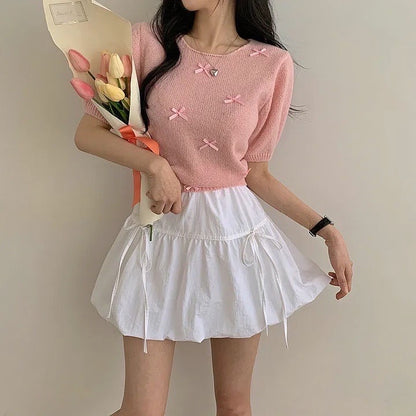 Butterfly Bow Bubble Skirt