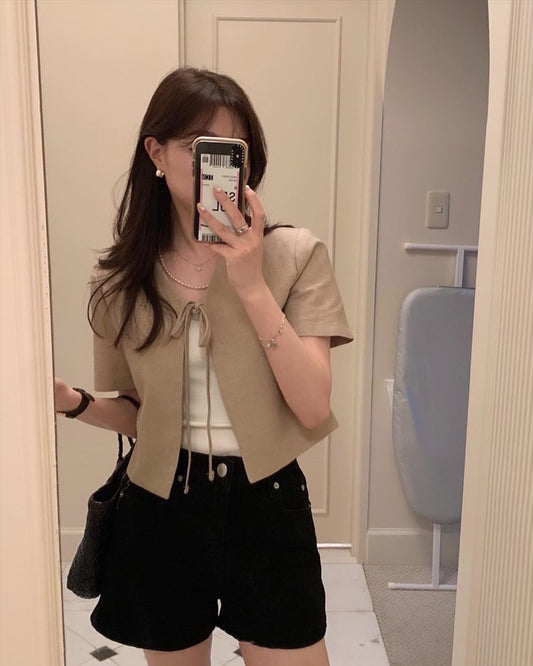 ショートジャケットカーディガン