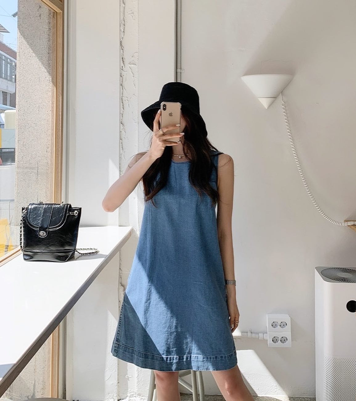牛仔背心連身短裙