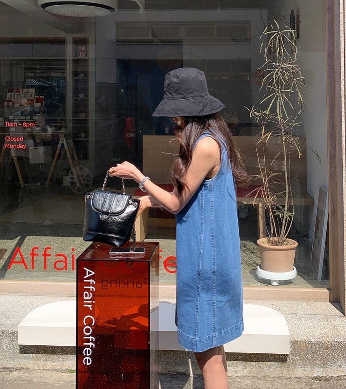 牛仔背心連身短裙