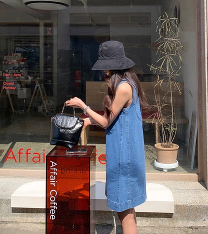 牛仔背心連身短裙