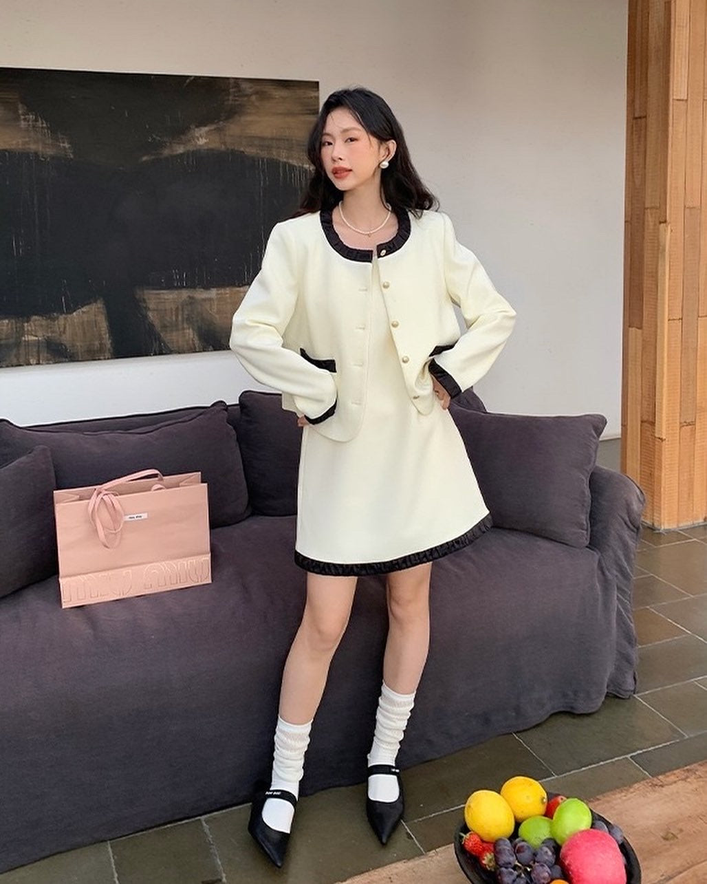 【 激レア☆ 】 シャネル　ロングワンピース　ニット　プリーツ　フリル　2way 2WAYニットベアドーリーワンピース｜JENNE(ジェンヌ)公式通販