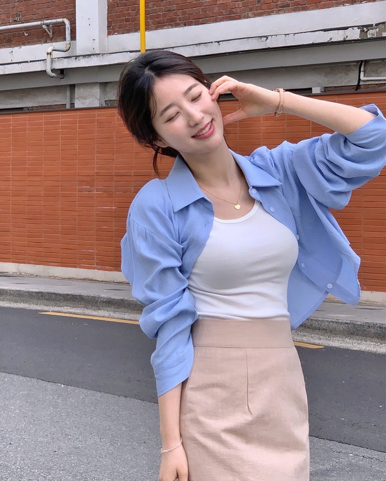 スリットシャツジャケット