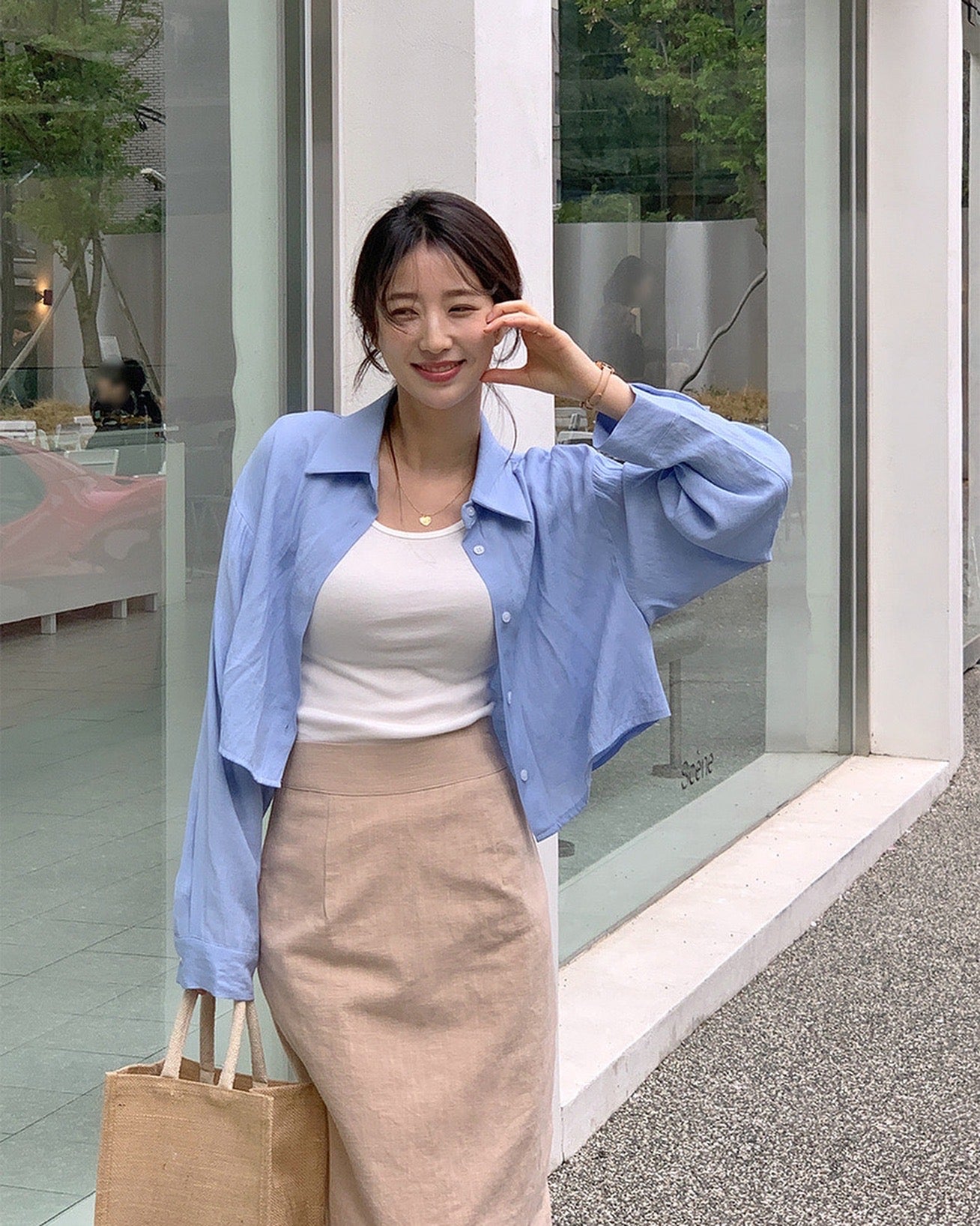 スリットシャツジャケット